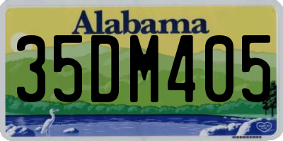 AL license plate 35DM405
