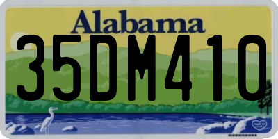 AL license plate 35DM410