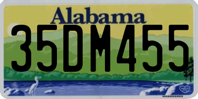 AL license plate 35DM455