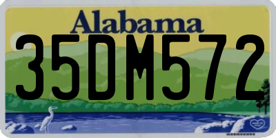 AL license plate 35DM572