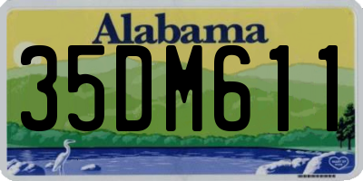 AL license plate 35DM611