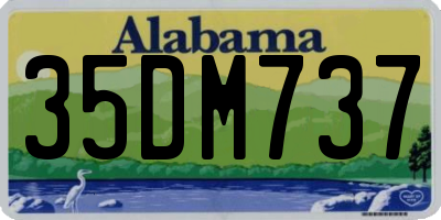 AL license plate 35DM737