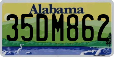 AL license plate 35DM862