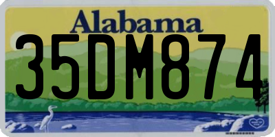 AL license plate 35DM874