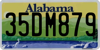 AL license plate 35DM879