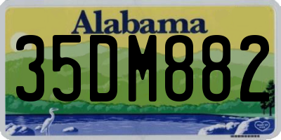 AL license plate 35DM882