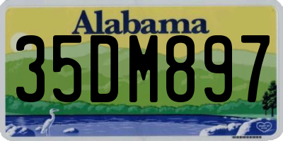 AL license plate 35DM897