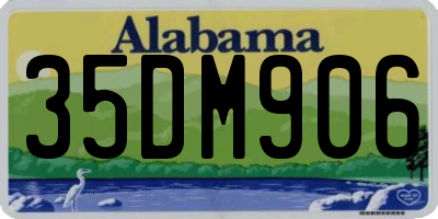 AL license plate 35DM906