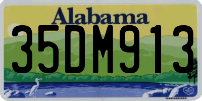 AL license plate 35DM913