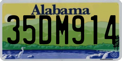 AL license plate 35DM914