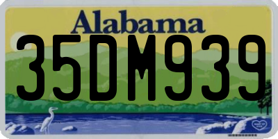 AL license plate 35DM939