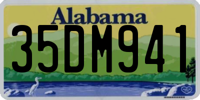 AL license plate 35DM941