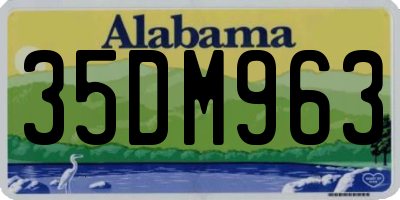 AL license plate 35DM963