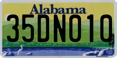 AL license plate 35DN010