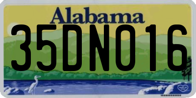 AL license plate 35DN016
