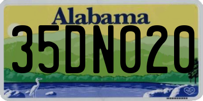 AL license plate 35DN020