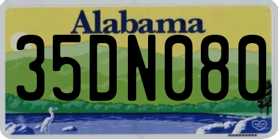 AL license plate 35DN080