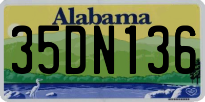 AL license plate 35DN136