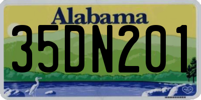 AL license plate 35DN201