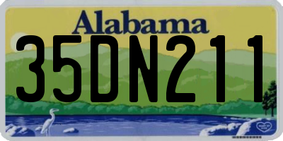 AL license plate 35DN211