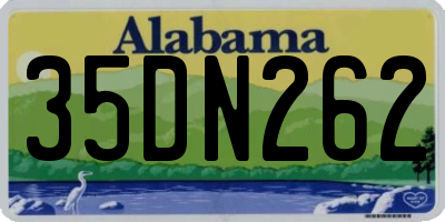 AL license plate 35DN262