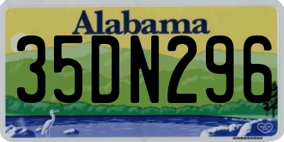 AL license plate 35DN296