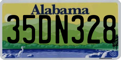 AL license plate 35DN328