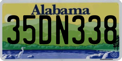 AL license plate 35DN338