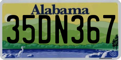 AL license plate 35DN367