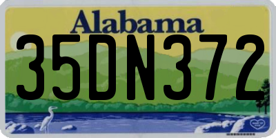 AL license plate 35DN372