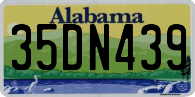 AL license plate 35DN439