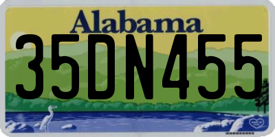 AL license plate 35DN455