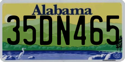 AL license plate 35DN465