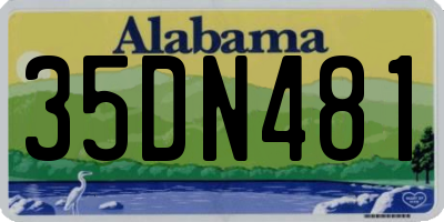 AL license plate 35DN481