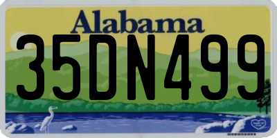 AL license plate 35DN499