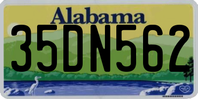 AL license plate 35DN562