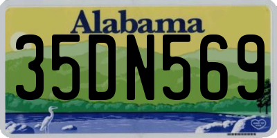 AL license plate 35DN569