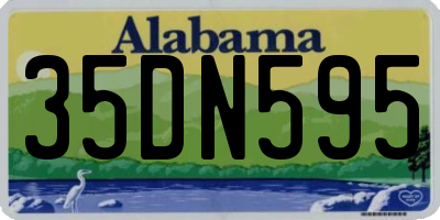 AL license plate 35DN595