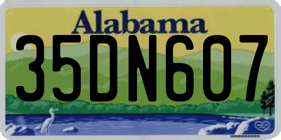 AL license plate 35DN607