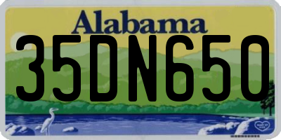 AL license plate 35DN650