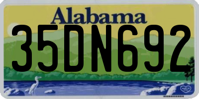 AL license plate 35DN692