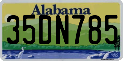 AL license plate 35DN785