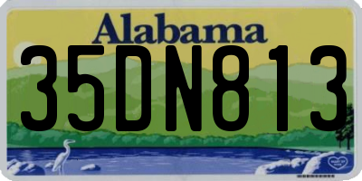 AL license plate 35DN813