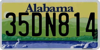 AL license plate 35DN814