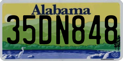 AL license plate 35DN848