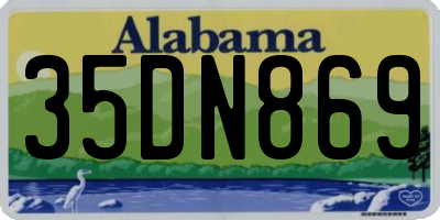 AL license plate 35DN869