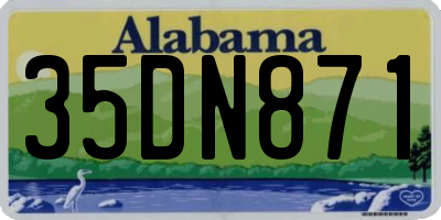 AL license plate 35DN871