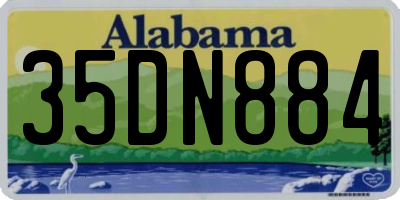 AL license plate 35DN884