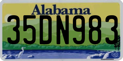 AL license plate 35DN983
