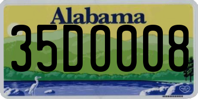 AL license plate 35DO008